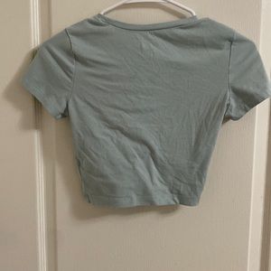 Blue crop tee